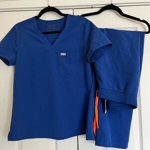 LIMITED EDITION Figs Winning Blue Scrub Set